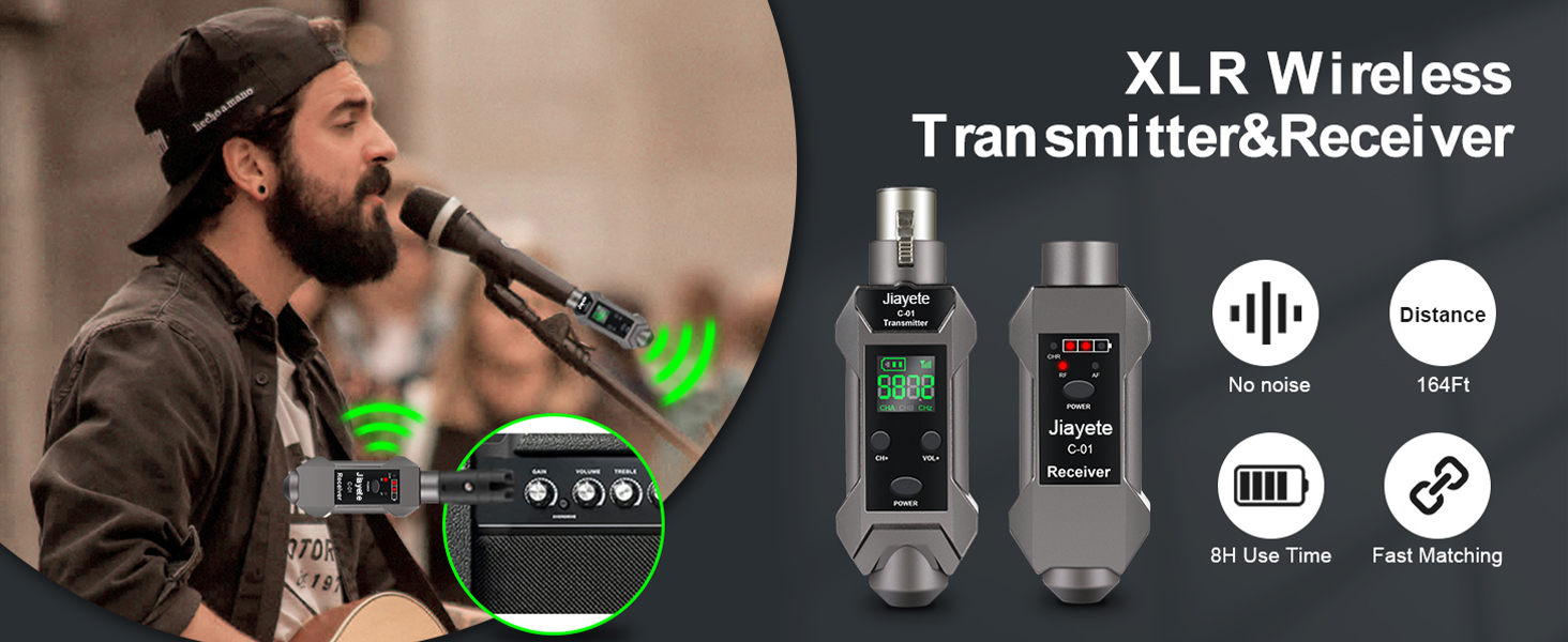 Wireless Microphone transmitter and receiver