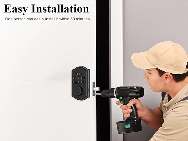 bedroom door lock with code