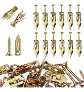 80PCS Self Drilling Drywall Anchors with Screws,40 Sheetrock Anchors (0.47x1.57 Inch) &amp; 40 Zinc E...