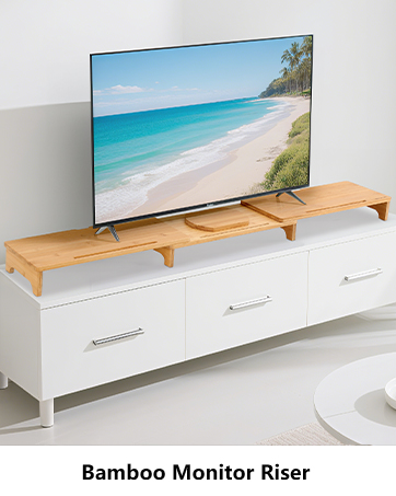 bamboo monitor stand
