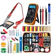 Electronics Soldering Iron Kit, 80W LCD Digital Soldering Gun with Adjustable Temperature Control...