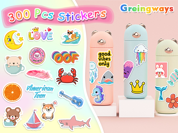 300 pcs stickers for kids