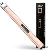 REIDEA Electric Lighter Gifts for Candle Lovers, Retractable Top Windproof Flameless USB Recharge...