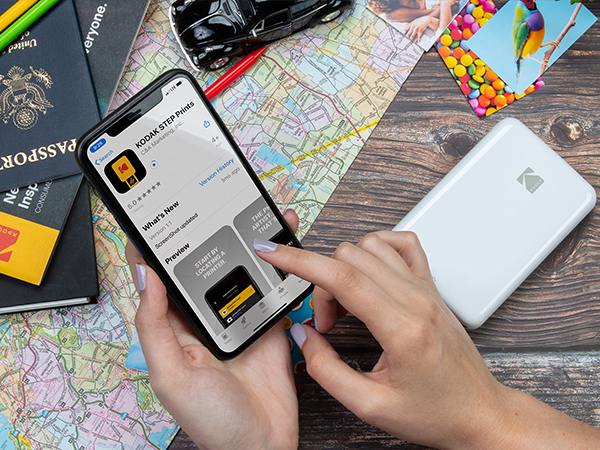 kodak step printer app zink 