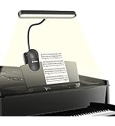 Music Stand Light, Glovion Clip On Piano Lights 37 LED Book Light, 3 BrightnessX Stepless Dimmabl...