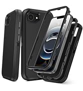 TOPAUX for iPhone 16e Case Heavy Duty Full Body Drop Protection Multi-Layer Impact Resistant Flex...