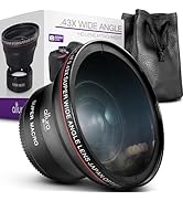 Altura Photo 55MM 0.43x HD Wide Angle Lens with Macro - Attaches to 55MM Filter Thread (Not Camer...