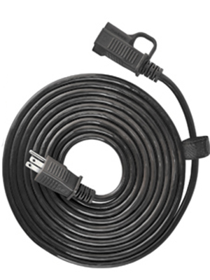 black extension cord