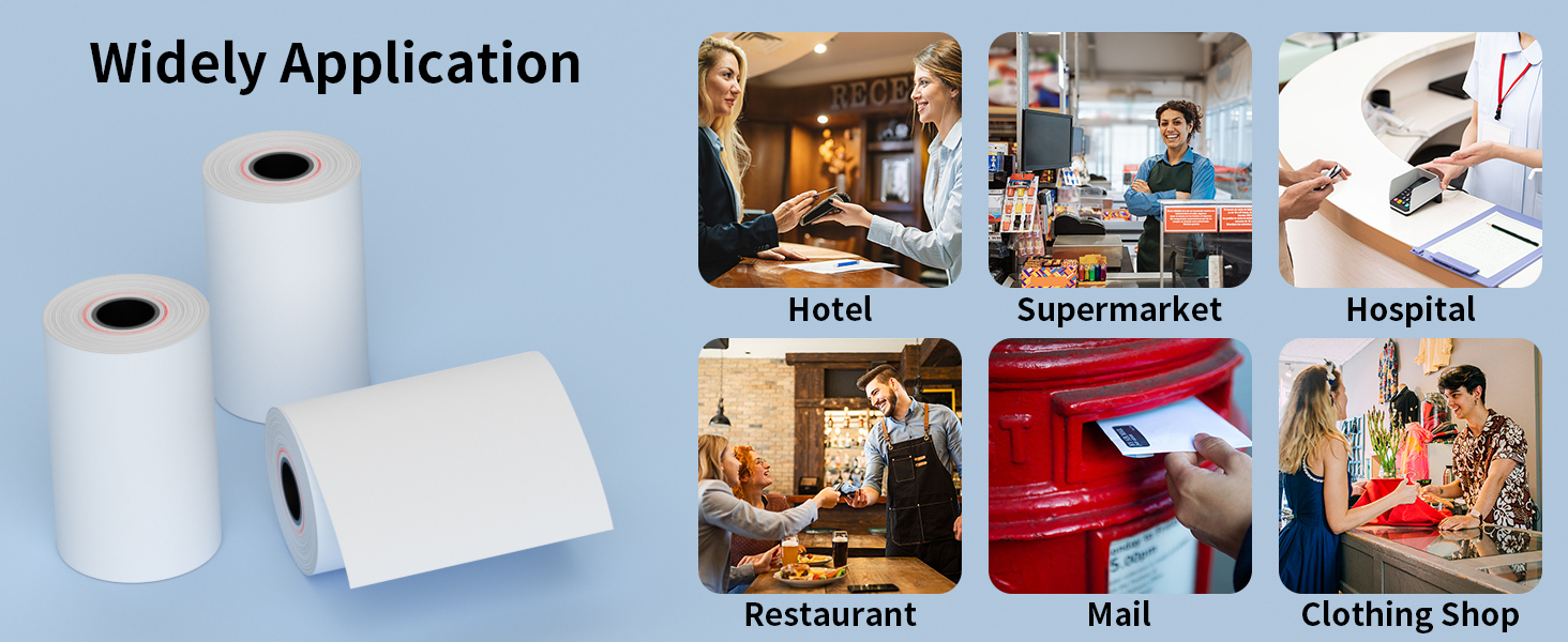 thermal paper credit card paper rolls 