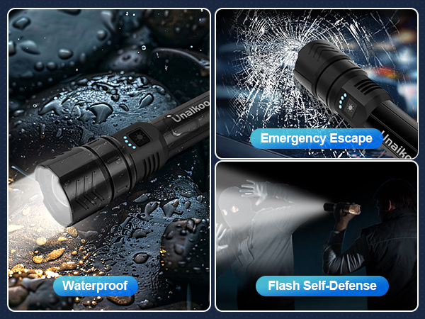 Flashlight rechargeable flashlights tactical flashlight high lumens laser aurora flash light led