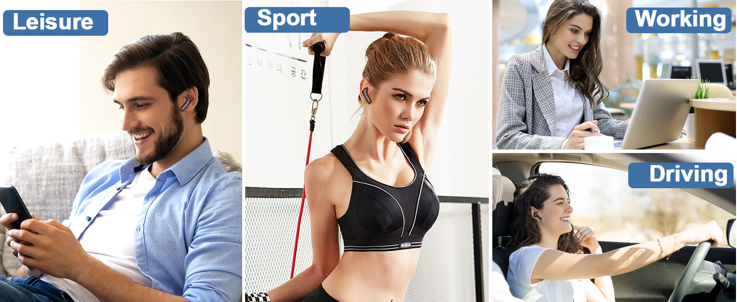 Bluetooth headphones earbuds Ear phones