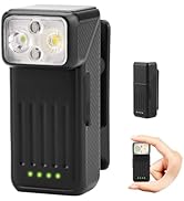 Siuyiu 300LM Rechargeable EDC Flashlight, Super Bright 10 Modes Running Lights, Mini Flashlight w...