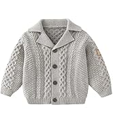 Feidoog Infant Baby Boys Cardigan Crochet Sweater V-Neck,Toddler Knit Button up Knitted Pattern P...