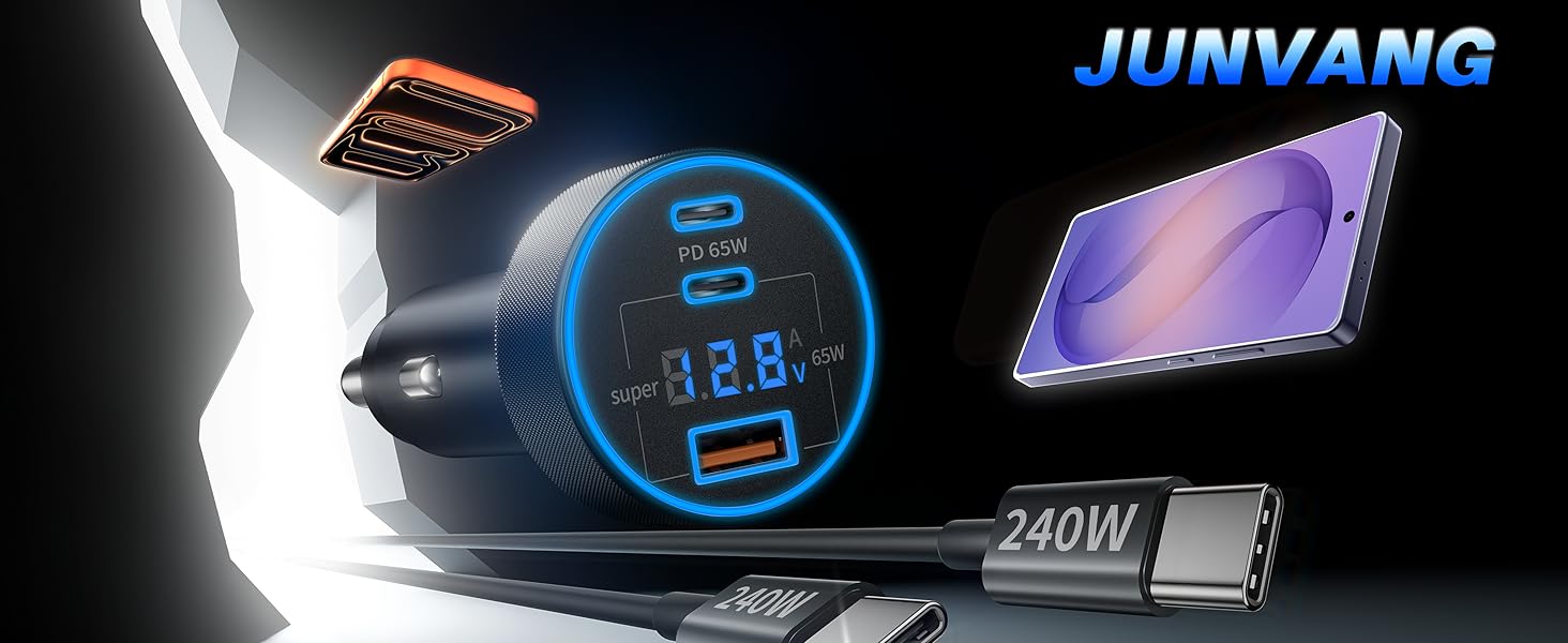 cargador para carro carga rapida