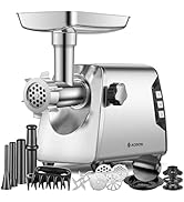 AAOBOSI #12 Meat Grinder, [3000W] 3 Speed Meat Grinder Heavy Duty: Built-in Storage Box, 2 Blades...