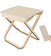 Yincook Camping Stool, Portable Folding Stool, Aluminum Zipper Packed Folding Stool Suitable,for ...