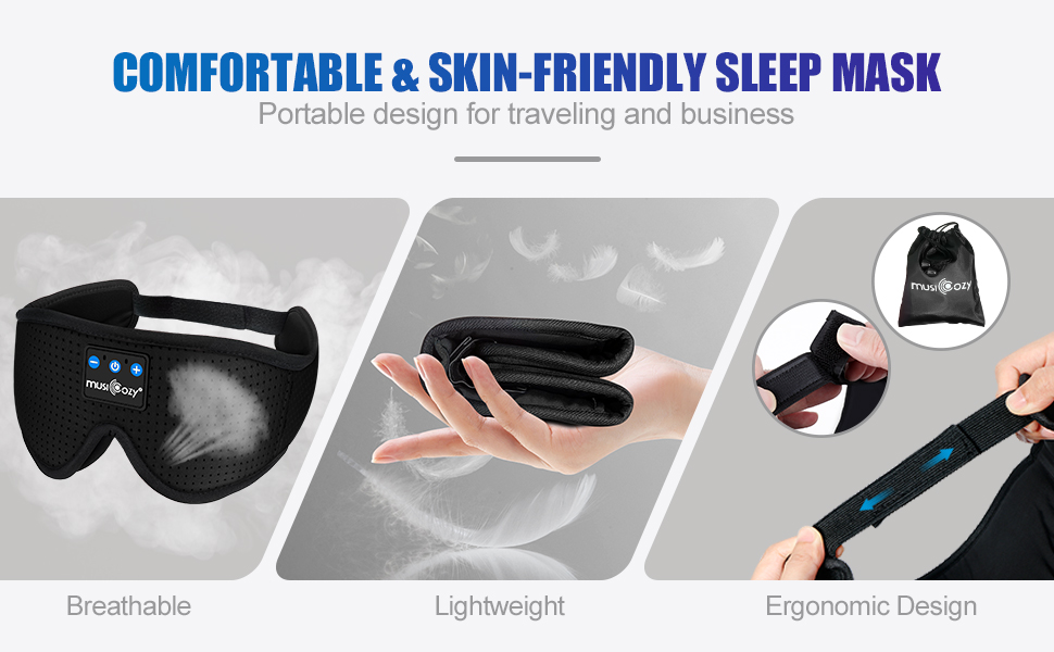 sleep headphones Bluetooth headband earbuds music mask unique birthday holiday gifts