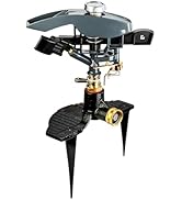Lawn Pulsating Impact Sprinkler 300004, Heavy Duty, Adjustable to 360 Degrees on 3-Prong Spike by...