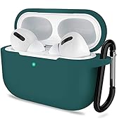 ATUAT for AirPods Pro 1st/2nd Generation Case Cover, Protective Silicone Skin Accessories with Ke...