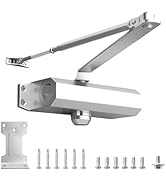 Clifog Commercial Automatic Door Closer Commercial Springs Hinge Self Closing Heavy Duty, Door So...