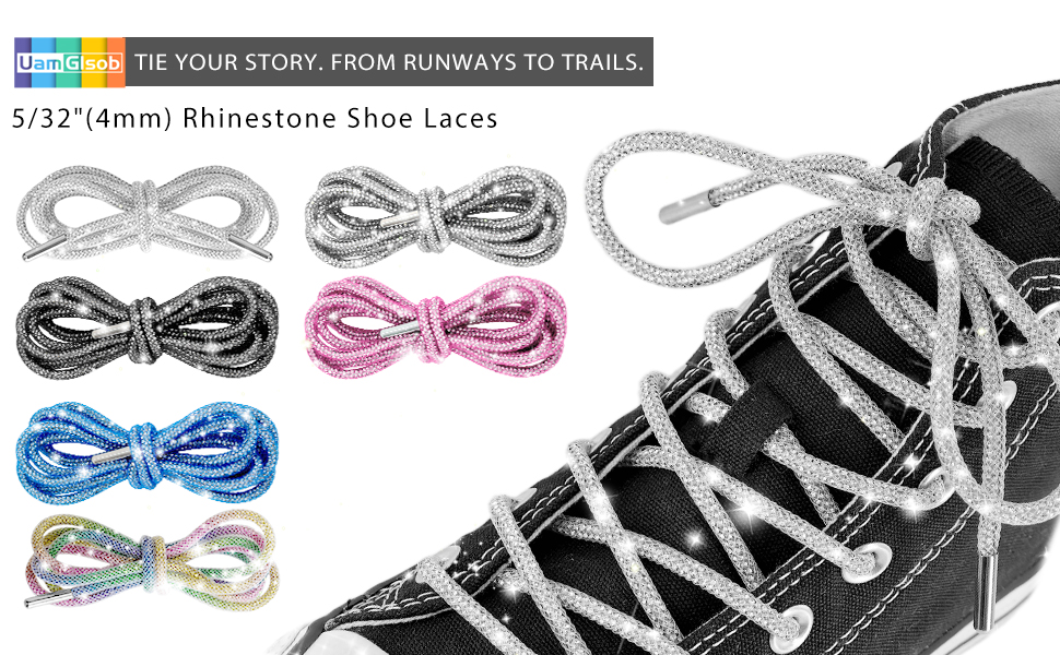 Rhinestone Glitter Shoe Laces