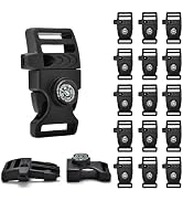 Paracord Buckles, Compass Buckle for Bracelets Clasp Clip Outdoor Camping Emergency Survival Trav...