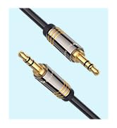 BlueRigger 3.5mm Stereo Audio Cable (6FT, 24K Gold Plated Jack, Auxiliary Cable, Male to Male, Hi...