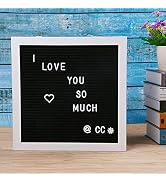 Eagle Letter Board, Message Board, Changeable Word Board, Letter Sign, 12×12-Inches, Includes 174...