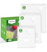 Syntus Vacuum Sealer Bags for Food, 60 Pcs (S+M+L) 8" x 10" and 10" x 13.8" and 11.8" x 13.8" Foo...