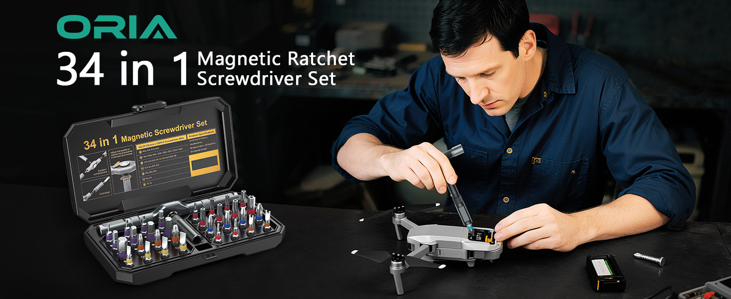 Magnetic Screwdriver Set, DIY Ratchet Screwdriver Set