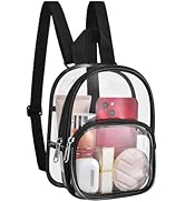 USPECLARE Clear Mini Backpack Stadium Approved for Little Boys &amp; Girls, Transparent Backpack for ...