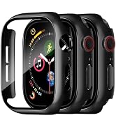 Charlam 3 Pack Case Compatible with Apple Watch 40mm SE SE2 SE3 Series 6/5/4 Built-in Screen Prot...