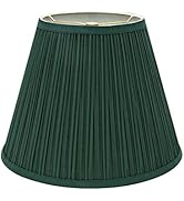 Aspen Creative 33053 Transitional Pleated Empire Shaped Spider Construction Lamp Shade in Green, ...