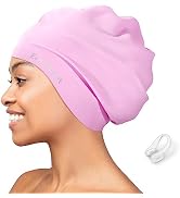 EverSport Large Swim Cap for Braids and Dreadlocks, Waterproof Silicone Swimming Cap for Women Me...