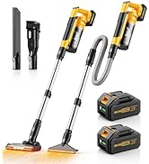qimedo 8000mAh Battery Vacuum Cleaner Cordless V2, 700W Best Vacuum Cleaner for Carpet and Floor,...
