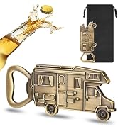 LULLEA RV Bottle Opener, Camper Gifts for Men Women | Bronze Campervan Beer Opener with Gift Bag,...