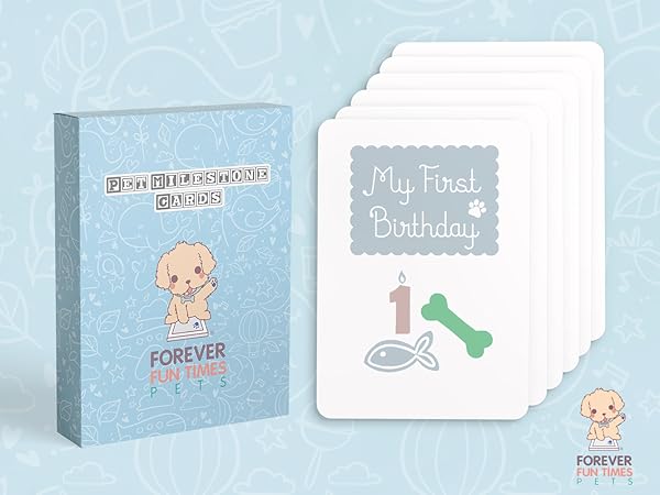 pet milestone cards memory adoption gift keepsake journey dog cat puppy kitten book alternative pho