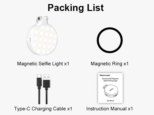 Phone Ring Light with Mirror