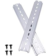mxuteuk 2 pcs 12" Inches Long DIN Rail Slotted Aluminum Mount RoHS 35mm Wide 7.5mm High MXU-DIN-300