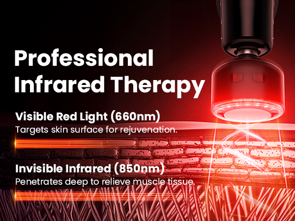 RED LED INFRARED MASSAGE GUN