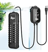 AQQA Submersible Aquarium Heater 100W/200W/300W/500W/800W Quartz Glass Fish Tank Heater with Over...
