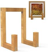 Estleys Wood Vinyl Record Holder Display Stand, Large Plate Stands for Display, Display Stand for...