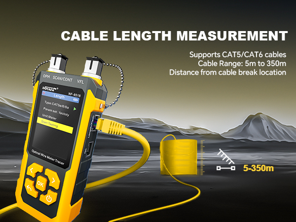 NF-8518 Network Cable Tester with Optical Power Meter, Ethernet Cable Tester