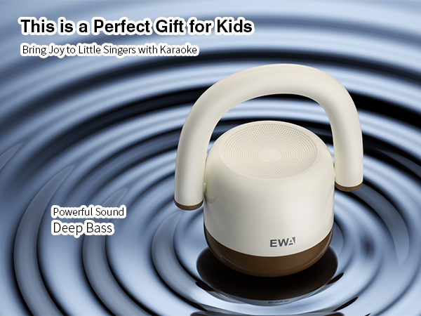 EWA Metal Mini Karaoke Machine for Kids,Girls,Boys