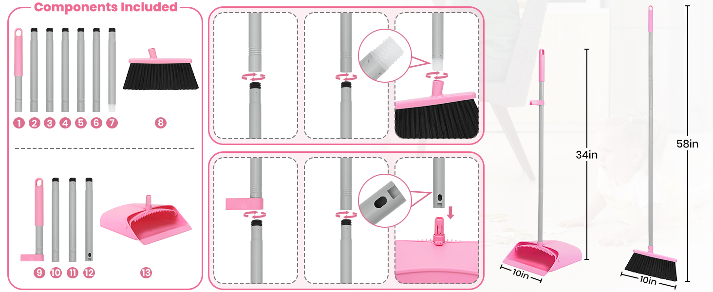 broom and dustpan set