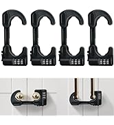 4 Pack Cabinet Locks with Combination Baby Proof Cabinet Door Lock Multifunctional Adjustable Chi...
