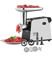 VEVOR Electric Meat Grinder, 3 lbs/Minute Capacity, 450W Meat Grinder Machine with 3 Grinding Pla...