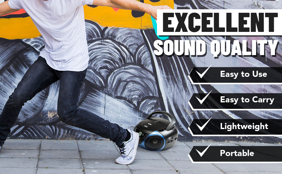 cd boombox radio cd player combo with cd player for home