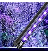 fishkeeper Submersible Fish Tank Light with Air Bubble Hole, 4W Aquarium Light Bubbler for Aquari...