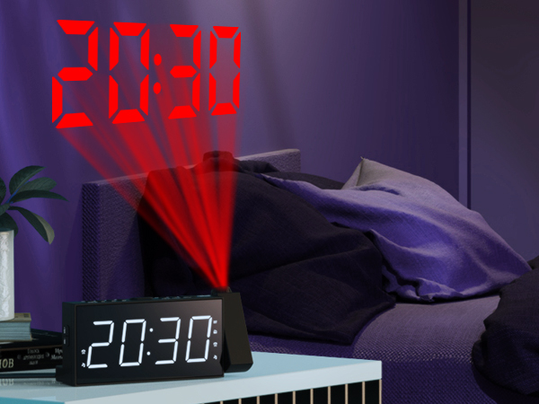 projection alarm clock radio